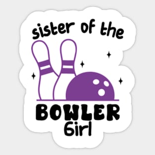 Cool Pink Bowling Girls Sticker